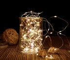 2-Pack Christmas String Lights, Waterproof Twinkle Lights