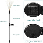 Solar Driveway Path Lights 2-Pack, Waterproof