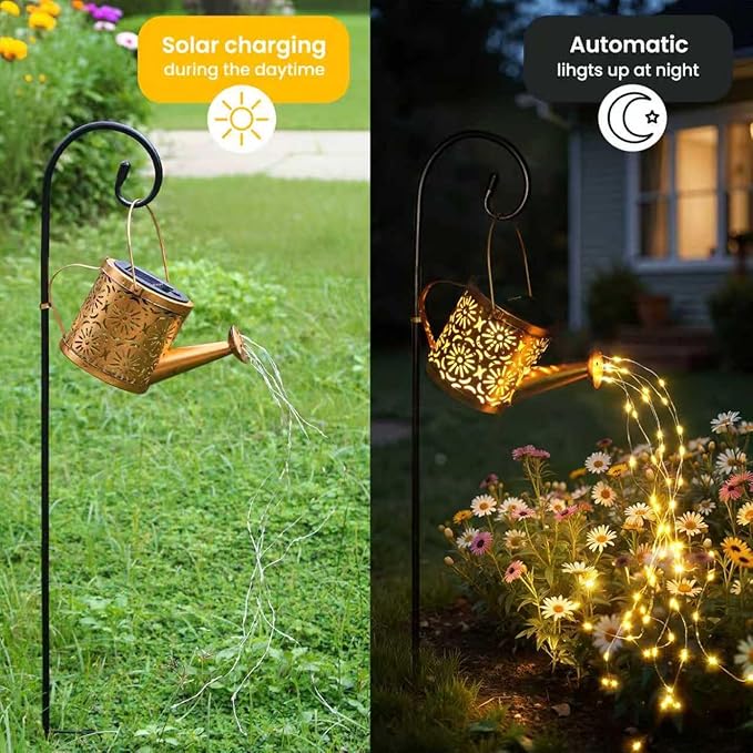 Solar Metal Garden Light, Waterproof Yard Decor
