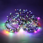 4-Pack 50 LED Christmas Twinkle Lights, 4ft Waterproof for Patio