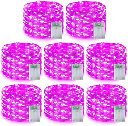 4-Pack Christmas String Lights, 16ft 50 LED Waterproof Twinkle Lights