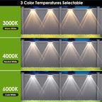 12-Pack Solar Patio Step Lights, Waterproof LED