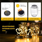 8-Pack Courtyard Solar Lanterns, Waterproof LED Patio Lights