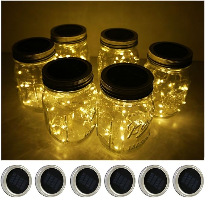 Christmas Fairy Lights 6-Pack, 10 LED Battery Twinkle Lights