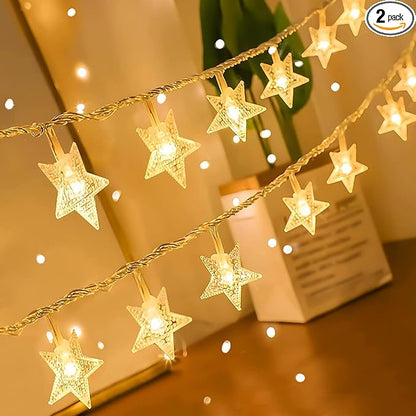 2-Pack Christmas String Lights, 10ft 20 LED Waterproof Twinkle Lights