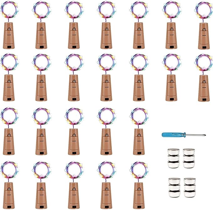Christmas Yard String Lights 24-Pack, 20 LED Waterproof