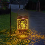 Owl Solar Lantern Set, Rustic Garden Lighting