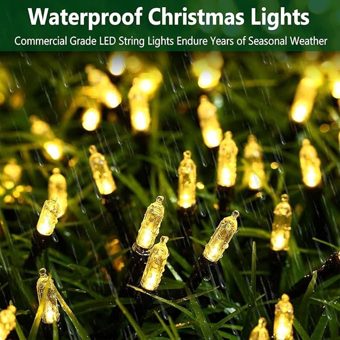 Christmas Fairy Lights 2-Pack, 50 LED Battery Twinkle Lights