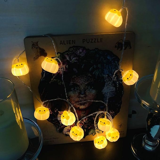 Black Patio String Lights, Weatherproof LED