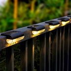 16-Pack Solar Wall Step Lights, Warm White Waterproof