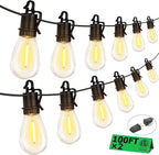 200ft Outdoor Edison String Lights, Weatherproof