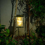 2-Pack Hanging Solar Backyard Lanterns, Charming Waterproof LED