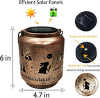 Metal Rabbit Solar Lanterns for Yard, Waterproof LED
