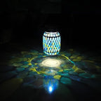 Solar Mosaic Lanterns 2-Pack, Outdoor Hanging LED Decor