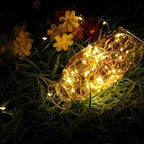 4-Pack Outdoor String Lights, Warm White Waterproof LED