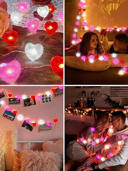 10ft White String Lights for Porch, Waterproof LED