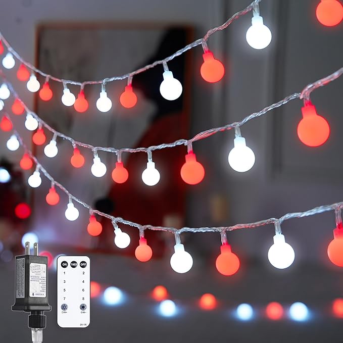 Christmas Yard String Lights, 100 LED Waterproof