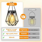 Solar Hanging Lanterns 2-Pack, Garden Hanging LED Decor