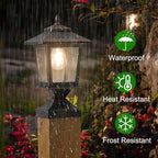 2-Pack Solar Post Cap Lights for Patio, LED