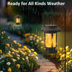 4-Pack Garden Solar Lanterns, Waterproof LED Patio Lights