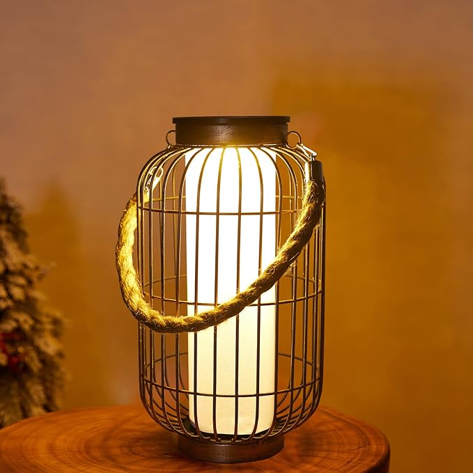 Hanging Solar Lanterns, Waterproof LED Backyard Lights