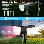 4-Pack Solar Spotlights, Wall Lights