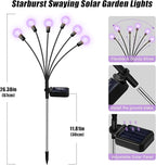 Solar Yard Path Lights 4-Pack, Waterproof