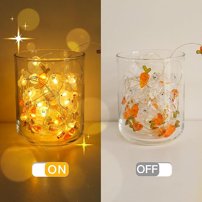 Outdoor String Lights, 8ft Waterproof LED