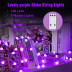 Christmas String Lights, 33ft 100 LED Waterproof Twinkle Lights