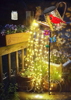 Red Solar Path Lights, Outdoor Yard LED