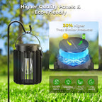 Solar Courtyard Lanterns 4-Pack, Patio Hanging LED Decor