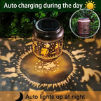 Metal Rabbit Solar Lanterns for Yard, Waterproof LED