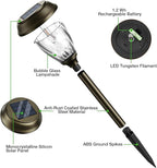 Solar Walkway Path Lights, Waterproof