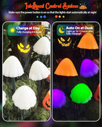 Halloween String Lights, 55ft 32 LED Timer