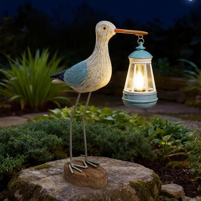 Solar Garden Statue Light, Yard Decor