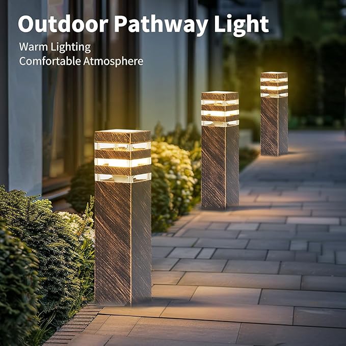 Bronze Solar Patio Post Lights, Outdoor LED Caps
