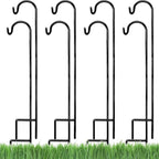 8-Pack 35" Garden Shepherd Hooks, Iron Plant Hangers