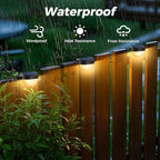 16-Pack Solar Gutter Lights, Warm White Waterproof LED