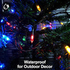 18ft Christmas LED String Lights, Waterproof Timer Lights