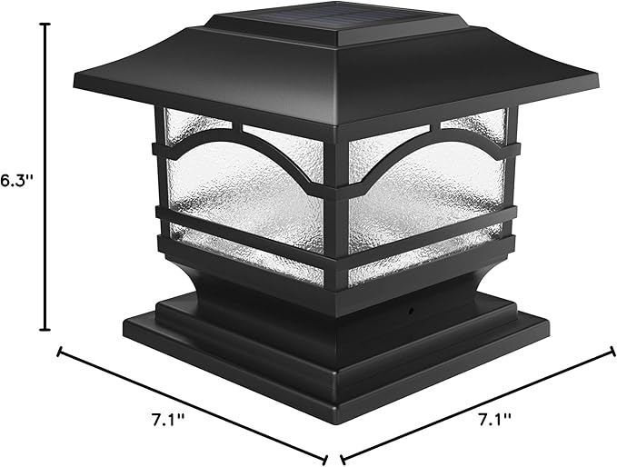 Solar Post Cap Lights, Waterproof LED