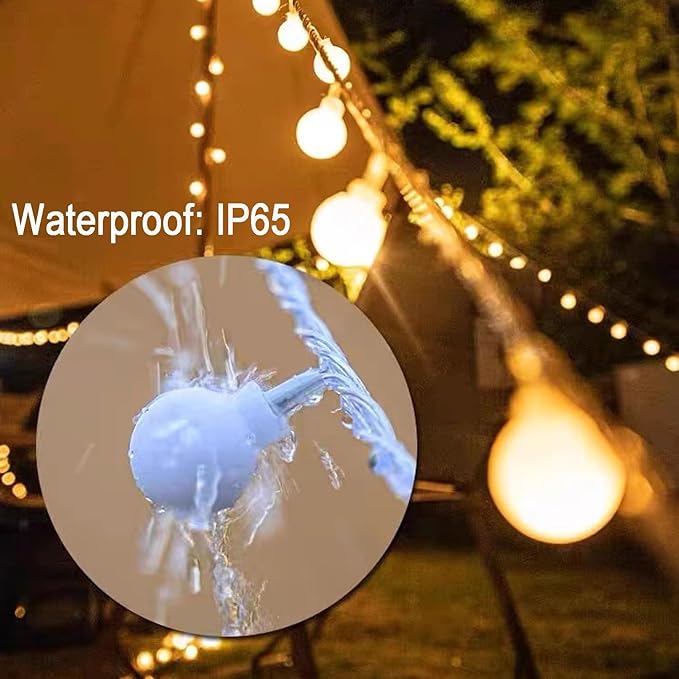 Christmas String Lights, 8ft 80 LED Waterproof Twinkle Lights