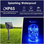 Blue Christmas Lights 2-Pack, 80ft LED Twinkle
