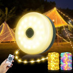 Camping Tent String Lights, 33ft Rechargeable LED