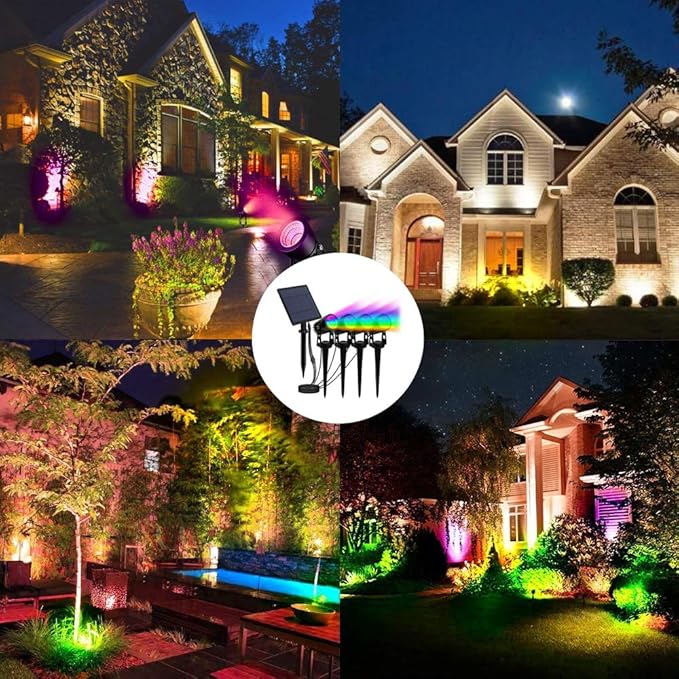 Solar Landscape Spotlights, LED