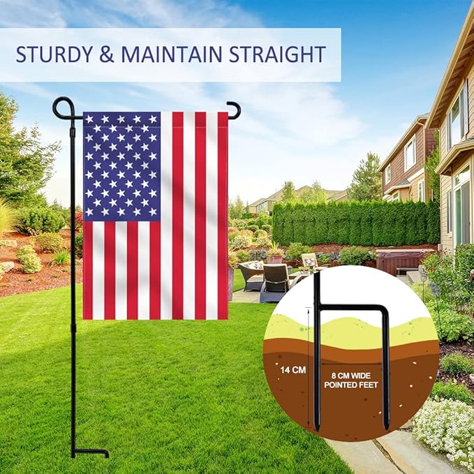 Solar Flagpole Lamp, Auto On/Off