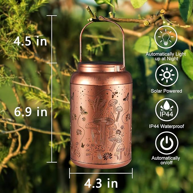 Bee Solar Lantern Set, Elegant Outdoor Lighting