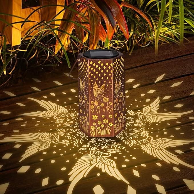 Hummingbird Solar Hanging Lanterns, Decorative Yard Decor