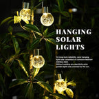 8-Pack Classic Flower Solar Lanterns for Garden, Waterproof LED