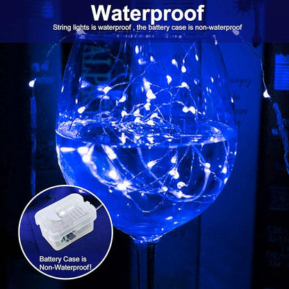 Christmas Yard String Lights 100-Pack, 20 LED Waterproof