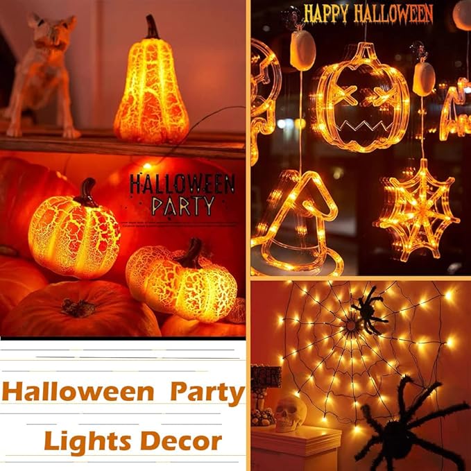 16-Pack 30 LED Christmas Twinkle Lights, 10ft Waterproof for Backyard